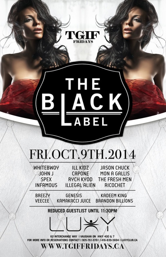 TGIF Fridays Presents Black Label