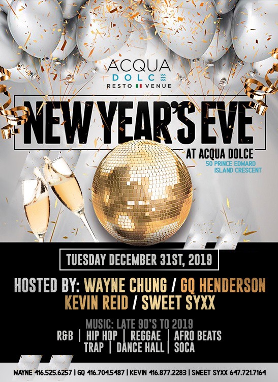 NYE at Acqua Dolce 2021