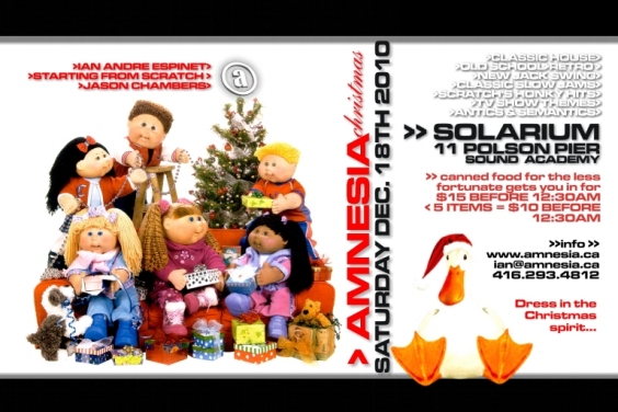 AMNESIA CHRISTMAS EDITION & FOOD DRIVE