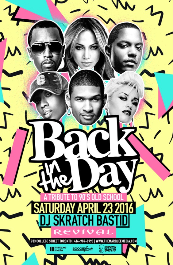 BACK IN THE DAY 90's PARTY