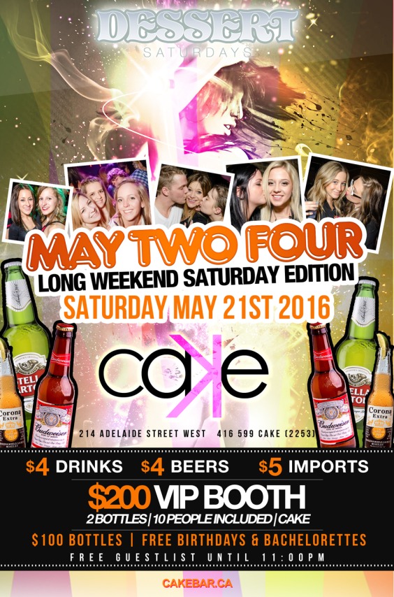 MAY TWO FOUR SATURDAY - Dessert Saturdays