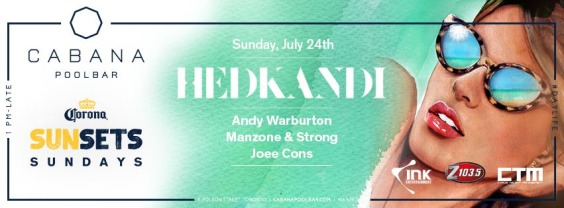 Hedkandi at Cabana Pool Bar