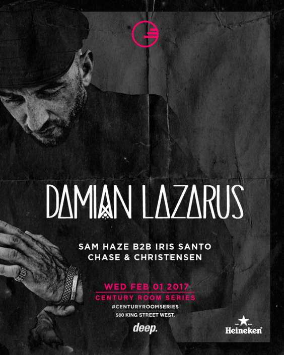Century Room Series presents Damian Lazarus