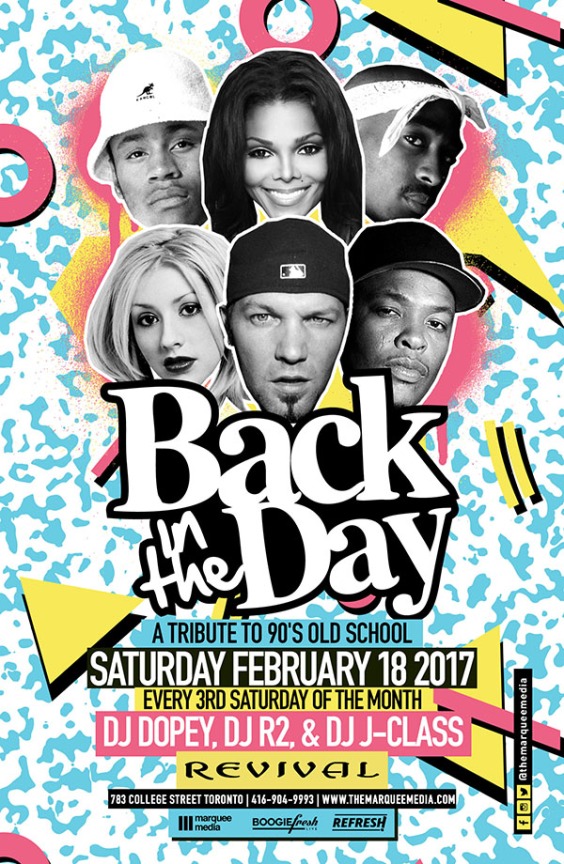 BACK IN THE DAY 90's PARTY