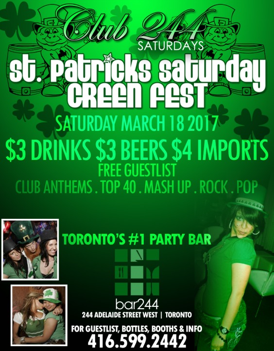 ST PATRICKS SATURDAY GREEN FEST