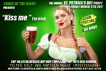 St Patricks Day Party @ Tilted Kilt (Mississauga)