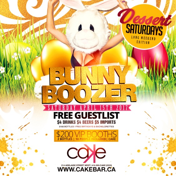 BUNNY BOOZER | Easter Saturday Long Weekend