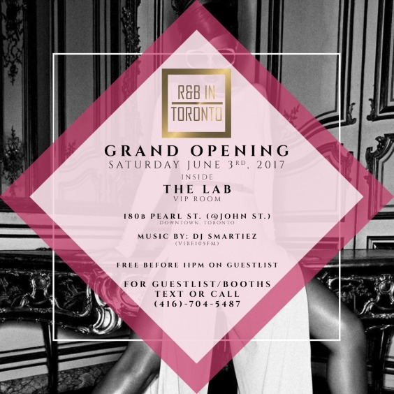 R&B IN TORONTO SATURDAYS | THE LAB VIP ROOM