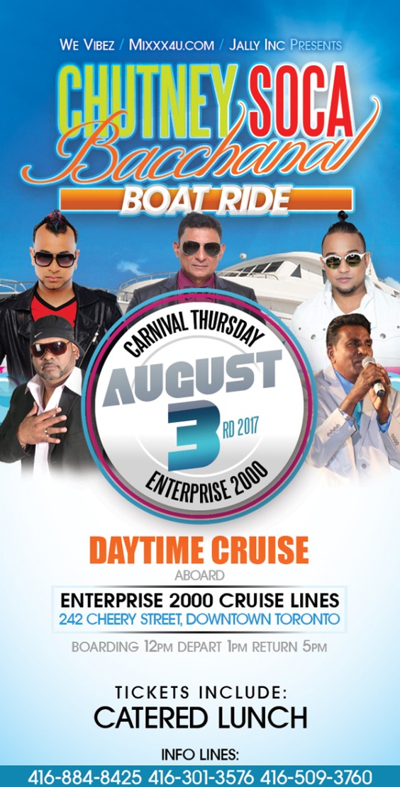 Chutney Soca Bacchanal Boat Ride