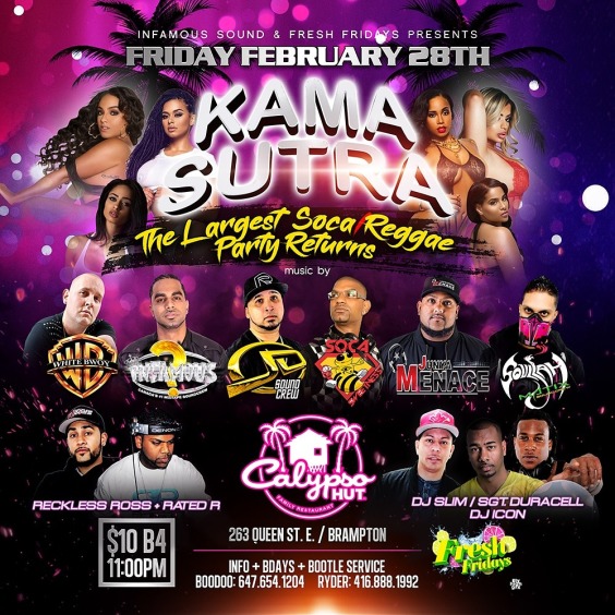 FRESH FRIDAYS - KAMA SUTRA - FEAT: DJ WHITEBOY | INFAMOUS SOUND | SOCA SWEETNESS | JUNYA MENACE AND MORE