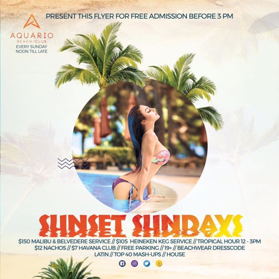 Sunset Sundays @Aquario Beach Club