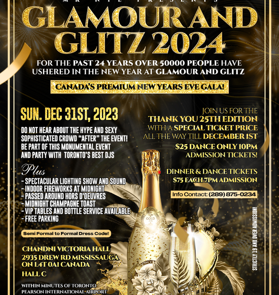 Glamour and Glitz NYE 2024