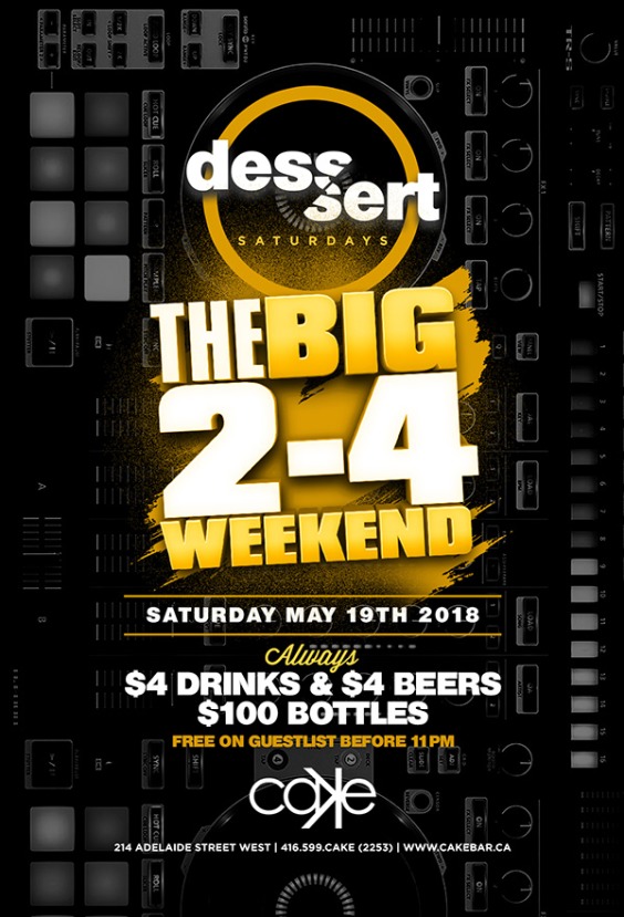 Dessert Saturdays | May 2-4 Long Weekend