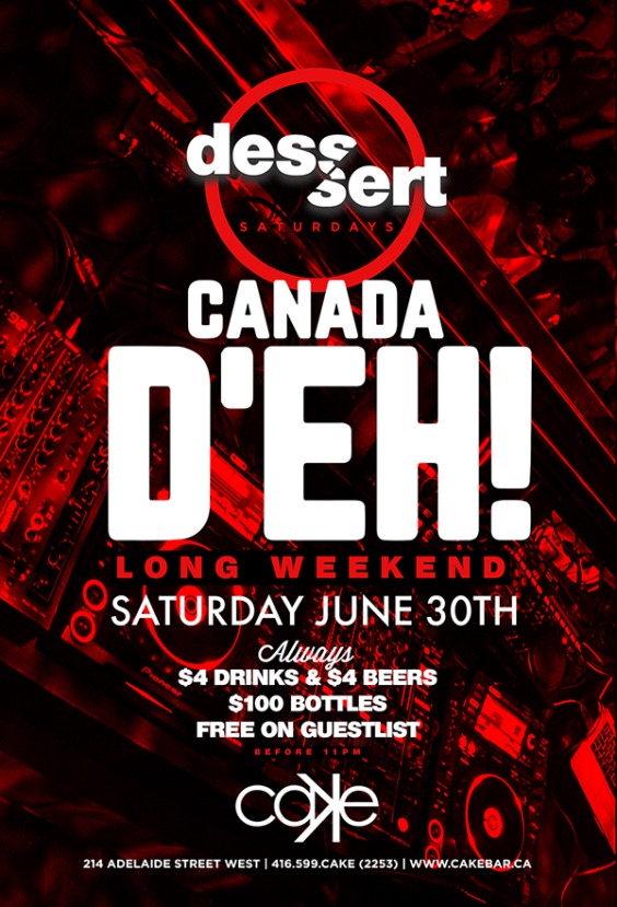 Canada Day Saturday VIP