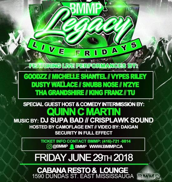 LEGACY LIVE FRIDAYS presented by BMMP