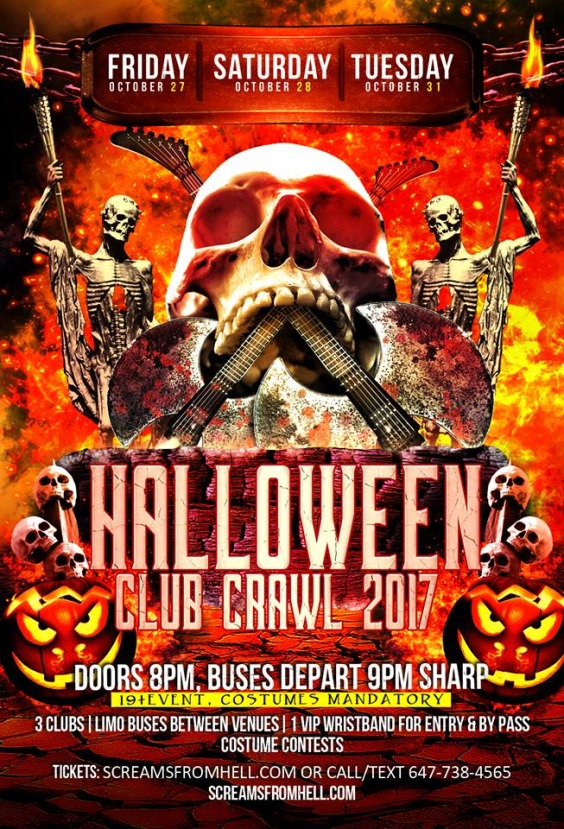 Screams From Hell Club Crawl 2018