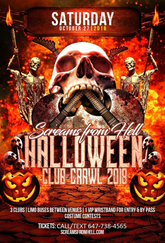 Screams From Hell Club Crawl 2018