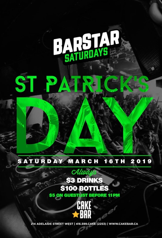 Cake St Patricks Saturday