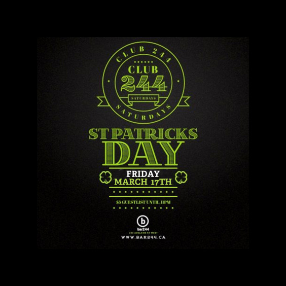 St Patricks Saturday
