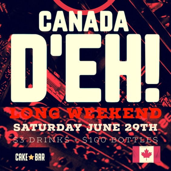 CAKE CANADA DAY SATURDAY
