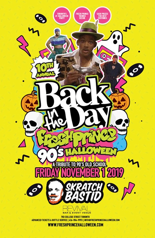 Fresh Prince 90's Halloween w/ DJ Skratch Bastid