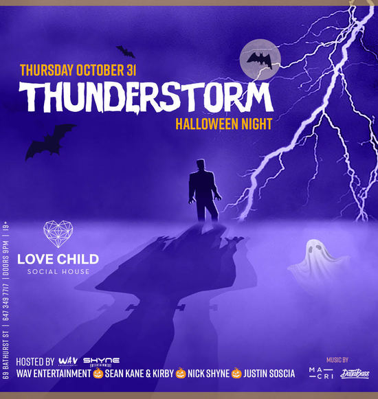 Thunderstorm Halloween Night
