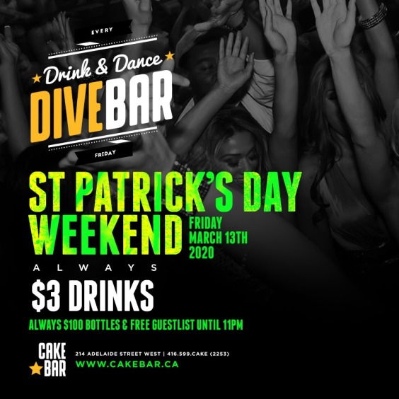 St Patricks Friday VIP