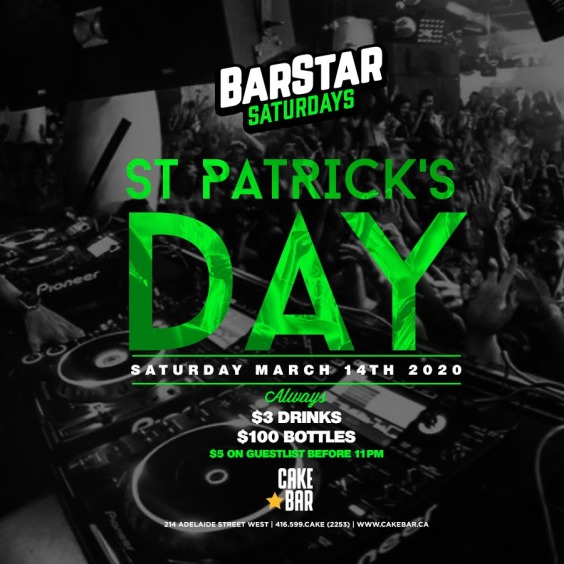 St Patricks Saturday VIP