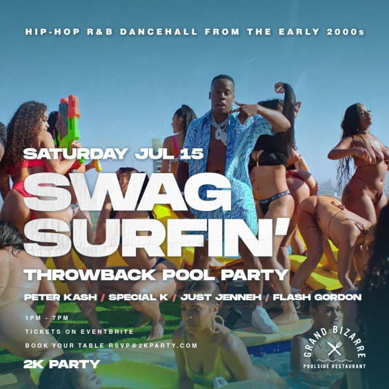 Swag Surfin' Throwback 2000s Pool Party