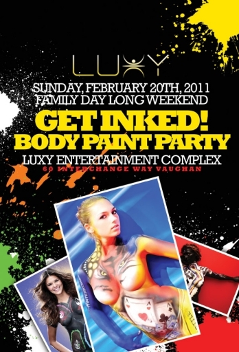 GET INKED! Body Paint Party – Sunday Family Day Long Wknd