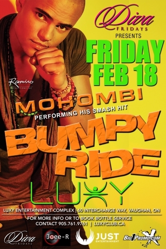MOHOMBI Performing BUMPY RIDE @ Luxy This FRIDAY!