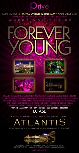 FOREVER YOUNG inside ATLANTIS PAVILLIONS