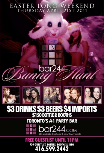 FREE + $3 DRINK BUNNY HUNT - Easter Exclusive