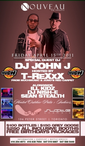MuchMusic's T-Rexxx + John J host Nouveau On Fridays
