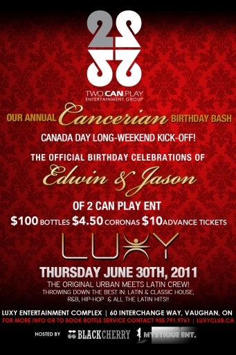 CANCERIAN BIRTHDAY BASH AT LUXY NIGHT CLUB