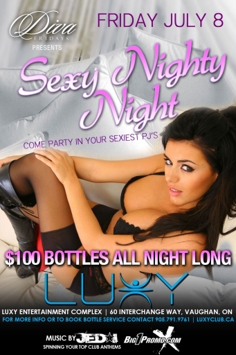 SEXY NIGHTY NIGHT AT LUXY COME PARTY IN YOUR SEXIEST PJ'S