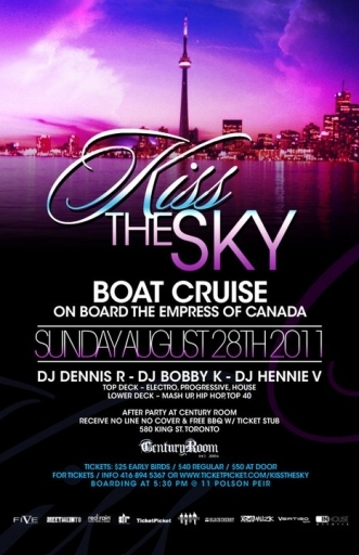 Kiss the Sky Boat Cruise - Aug 28th!!!