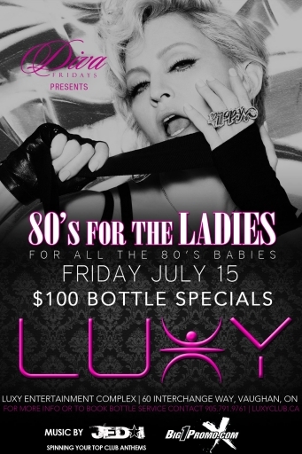 LUXYS 80'S FOR THE LADIES FOR ALL THE 80'S BABIES
