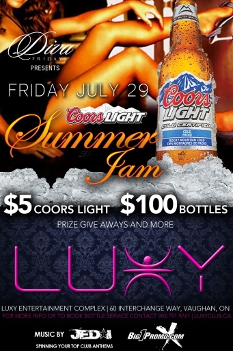 COORS LIGHT SUMMER JAM AT LUXY
