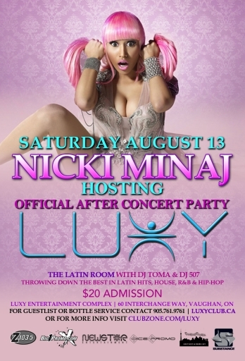 NICKI MINAJ LIVE AT LUXY NIGHTCLUB
