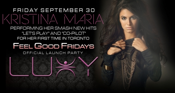 KRISTINA MARIA PERFORMING LIVE @ LUXY!