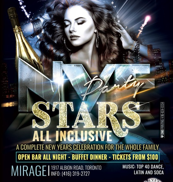 Stars New Year's 2024- ALL INCLUSIVE
