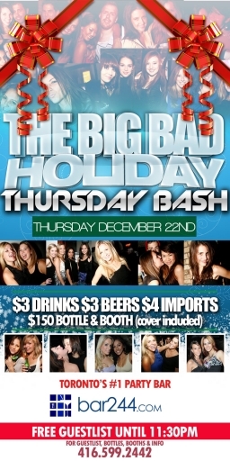 The Big Bad Holiday Bash | $3 DRINKS ALL NIGHT | $3 BEERS ALL NIGHT | FREE GUESTLIST