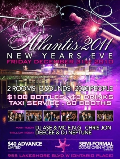 Atlantis Pavilions New Years Eve 2011