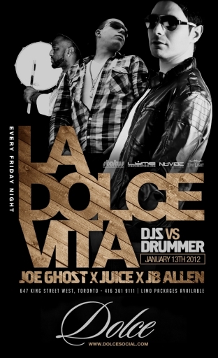Drummers Vs DJ's At DOLCE FRIDAY