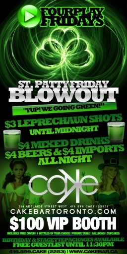 St. Patty Friday Blowout | Going GREEN | $3 Shots | FREE Guestlist | $4 Drinks & Beers