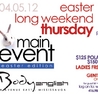 THE MAIN EVENT inside BODY ENGLISH - EASTER SPECIAL EVENT