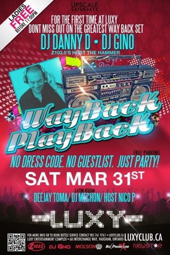 LUXY NIGHTCLUB - WAY BACK PLAY BACKS