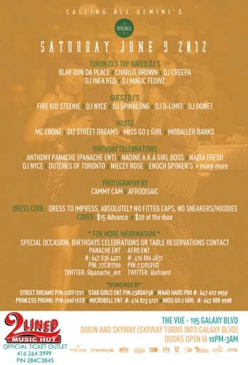 OPULENCE - GEMINI REUNION BASH