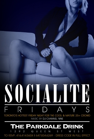 25+ Fridays Patio Party @TheParkDaledrink Queen West